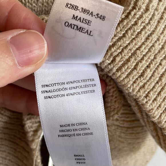 Rails Womens Beige Sleeveless V-Neck Knit Top Size S Minimalist Quiet Luxury - Picture 6 of 7